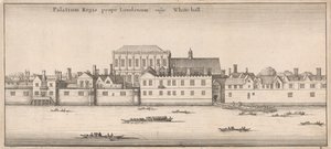 一般的に、ロンドンの王宮、WHITEHALL 作： Wenceslaus Hollar